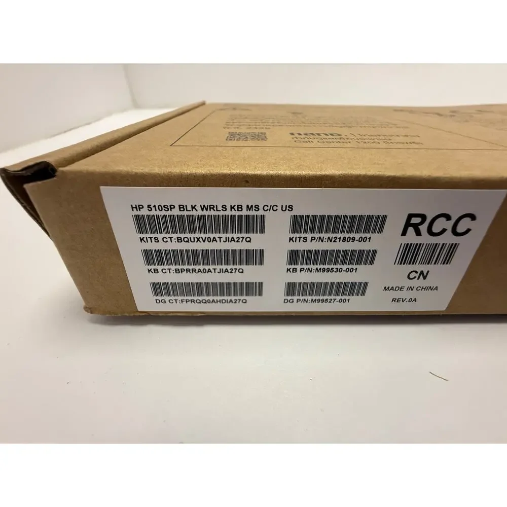 HP 510 Wireless Keyboard USB Receiver Included Factory Sealed New No Mouse